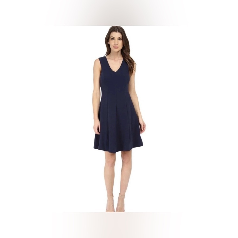 Lilly Pulitzer Dahlia Fit & Flare Sleeveless Dress True Navy Size Large
